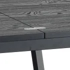 Mesa de jantar extensível dobrável em MDF e metal - Arsênico Viadurini
