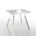 Mesa de jantar extensível dobrável em MDF e metal - Arsênico Viadurini