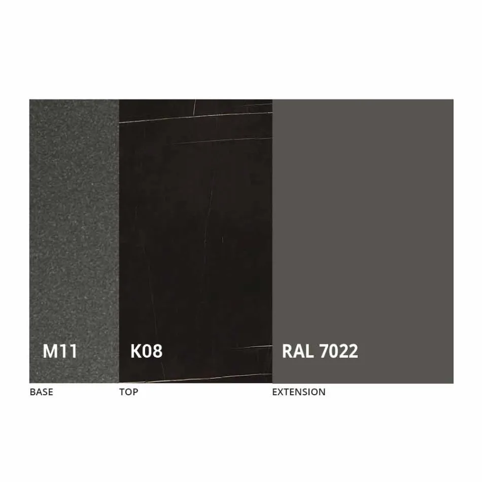 Mesa Extensível de Jantar Até 170 cm em Cerâmica Made in Italy - Tremiti Viadurini