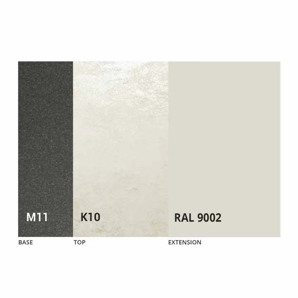 Mesa Extensível de Jantar Até 170 cm em Cerâmica Made in Italy - Tremiti Viadurini