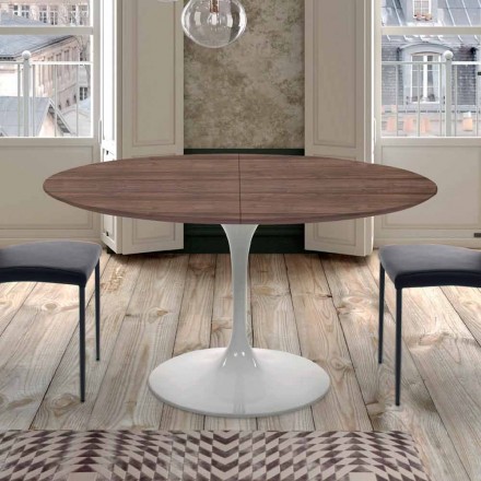 Mesa de Jantar Extensível até 170 cm em Laminado Fabricado na Itália - Dólares Viadurini