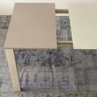 Mesa de Jantar Extensível Até 204 cm em Cristal Made in Italy - Palladio Viadurini