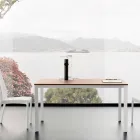 Mesa de Jantar Extensível Até 230 cm em Melamina Made in Italy - Platinum Viadurini