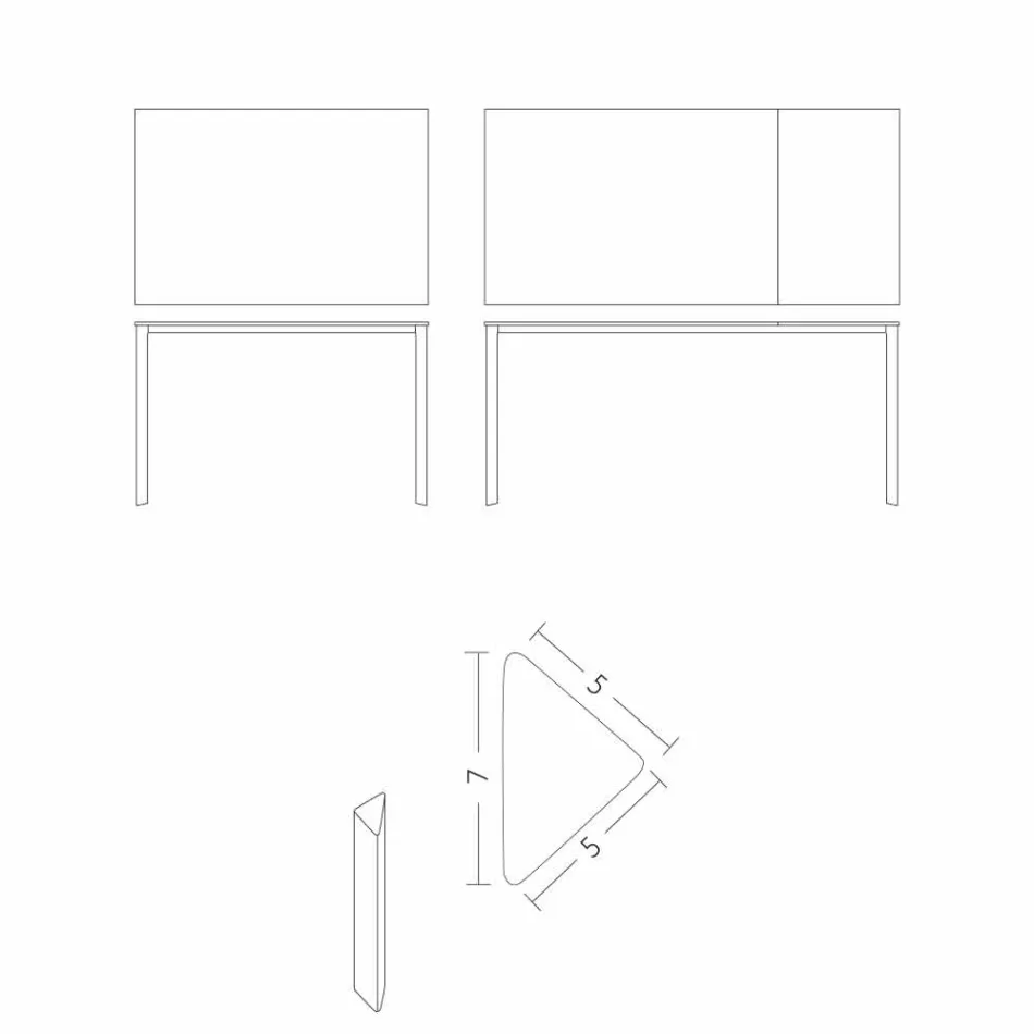 Mesa de Jantar Extensível Até 230 cm em Melamina Made in Italy - Platinum Viadurini
