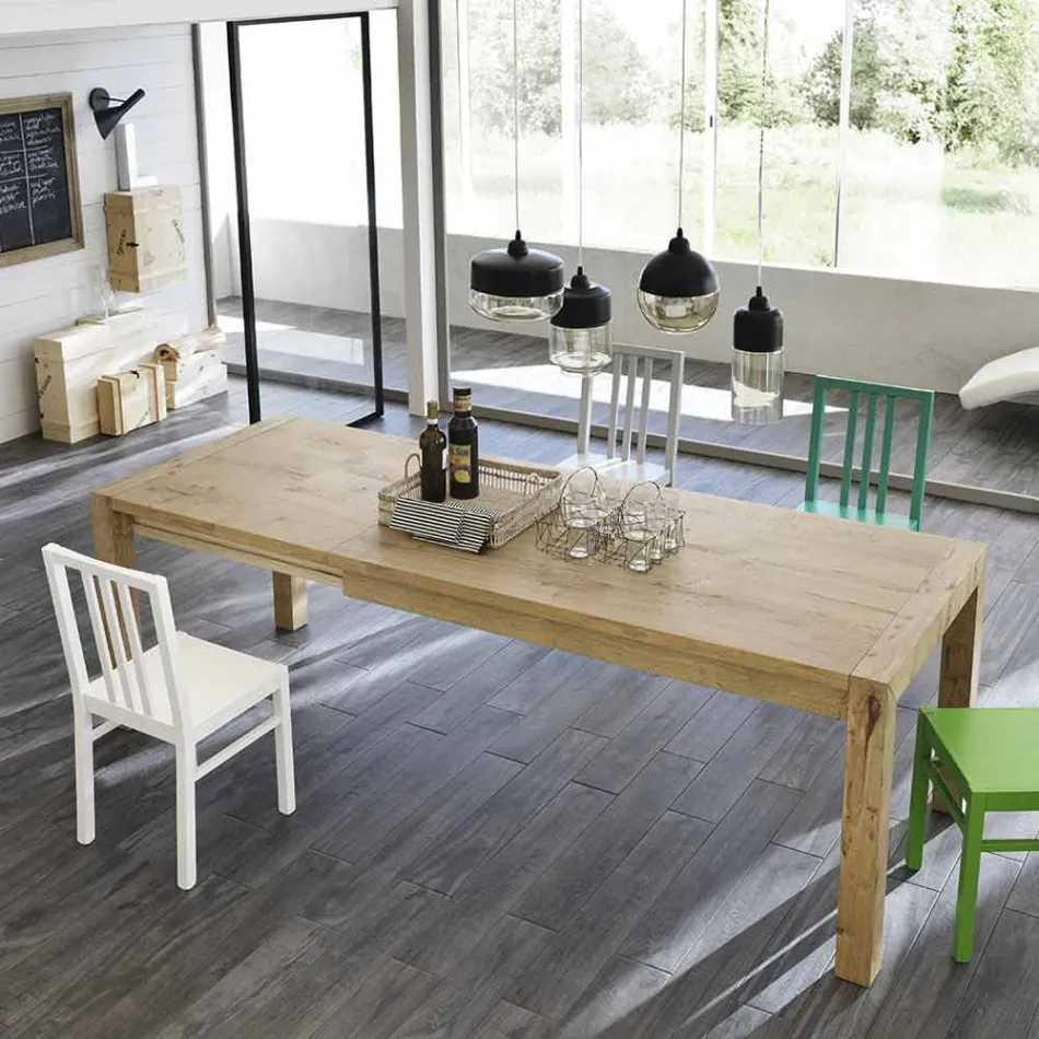 Ciro carvalho estendendo mesa até 240 cm Viadurini