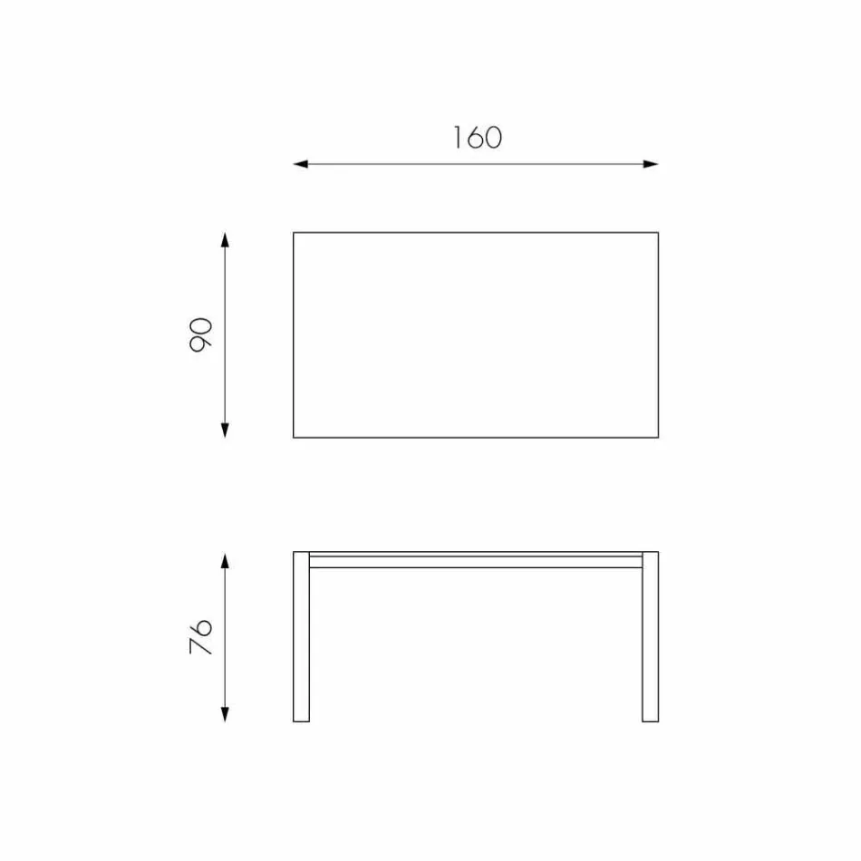 Ciro carvalho estendendo mesa até 240 cm Viadurini