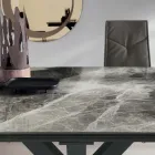 Mesa de jantar extensível até 240 cm em grés porcelânico - Domagnano Viadurini