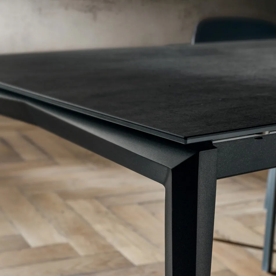 Mesa de Jantar Extensível até 240 cm em Laminam Made in Italy - Fantástico Viadurini