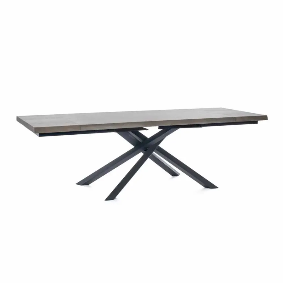 Mesa de Jantar Extensível Até 240 cm em Madeira Made in Italy - Xino Viadurini