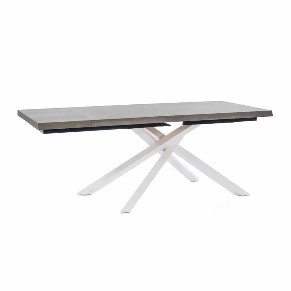 Mesa de Jantar Extensível Até 240 cm em Madeira Made in Italy - Xino Viadurini