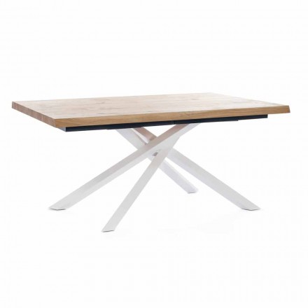 Mesa de Jantar Extensível Até 240 cm em Madeira Made in Italy - Xino Viadurini