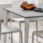 Mesa de jantar extensível até 252 cm em HPL Made in Italy - Efisto Viadurini
