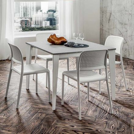 Mesa de jantar extensível até 252 cm em HPL Made in Italy - Efisto Viadurini