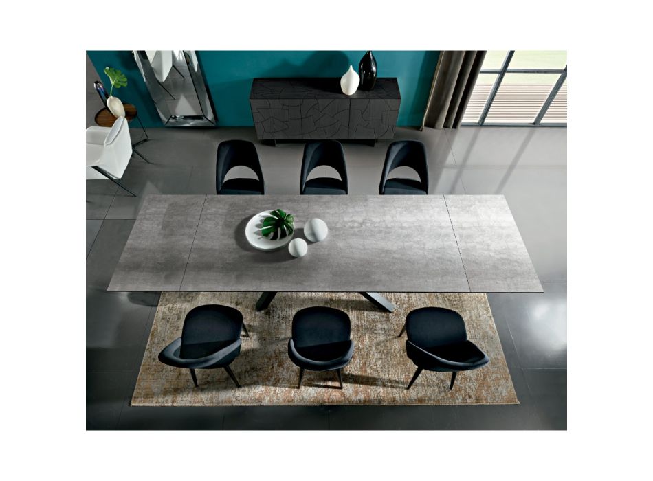 Mesa de Jantar Extensível até 278 cm em Laminam Made in Italy - Settimmio Viadurini