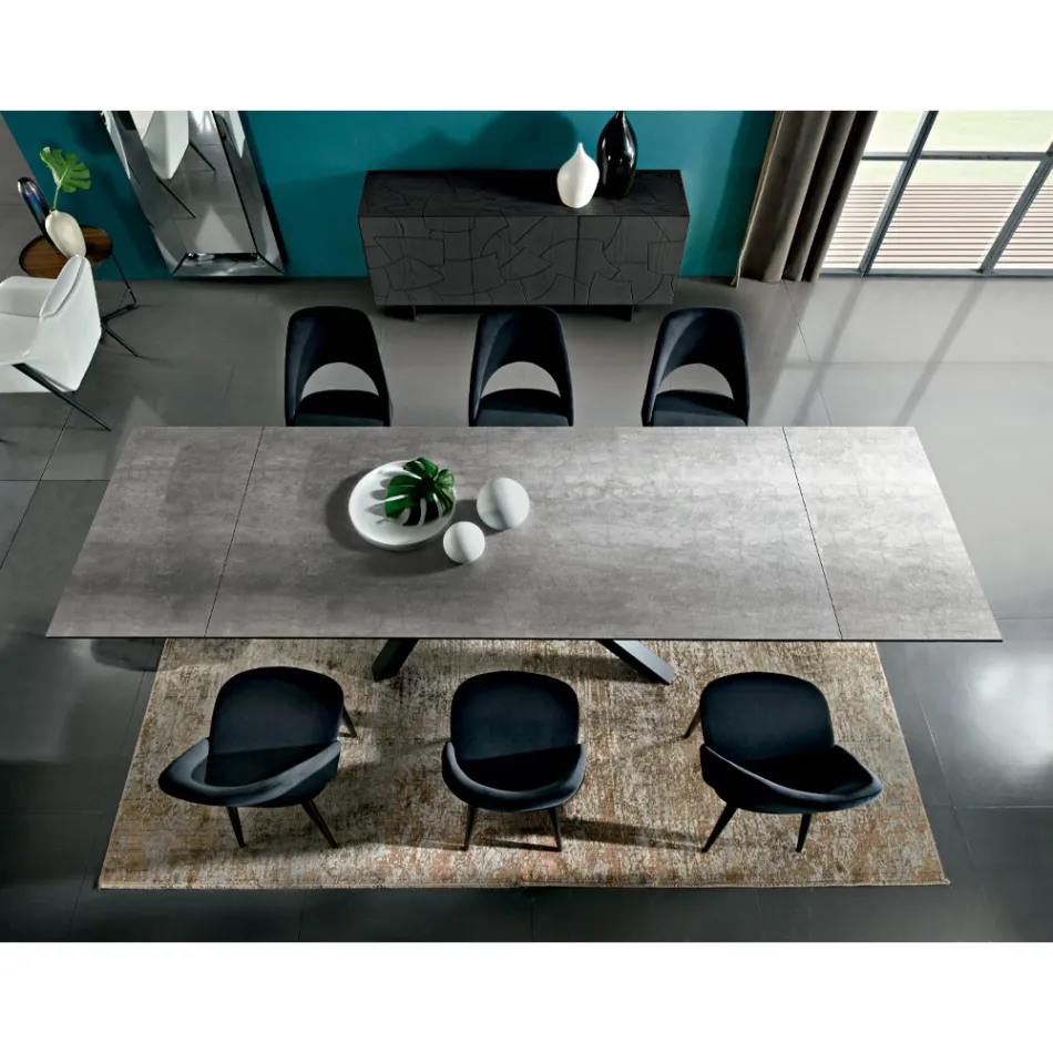 Mesa de Jantar Extensível até 278 cm em Laminam Made in Italy - Settimmio Viadurini