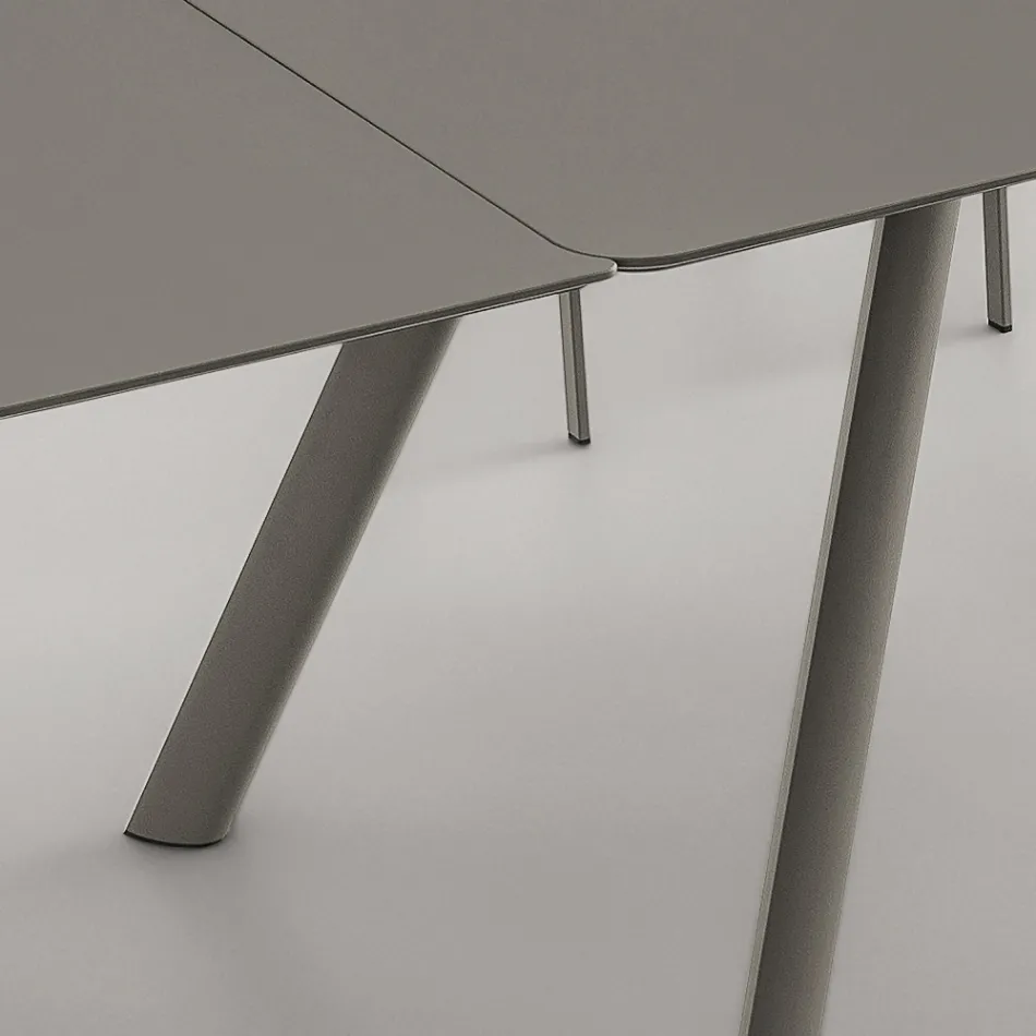 Mesa de Jantar Extensível até 280 cm em Fenix Made in Italy - Lingotto Viadurini
