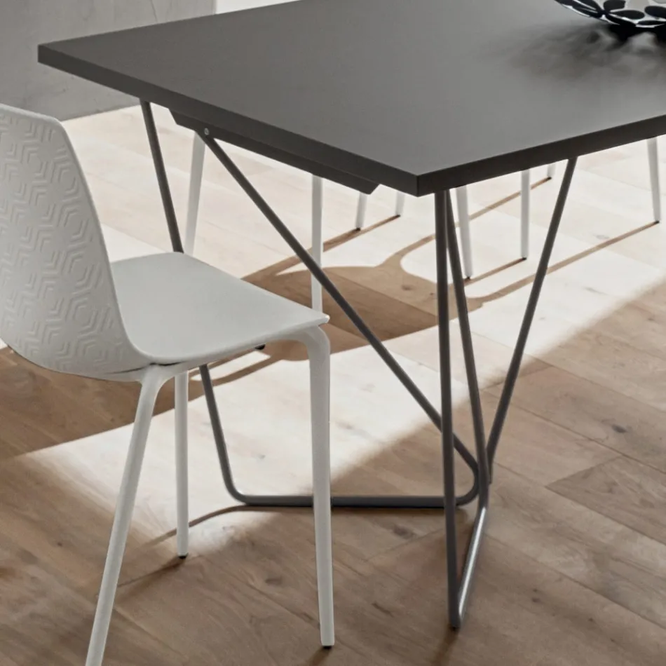 Mesa de jantar extensível até 280 cm em Fenix Made in Italy - Eolo Viadurini