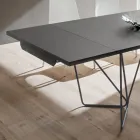 Mesa de jantar extensível até 280 cm em Fenix Made in Italy - Eolo Viadurini