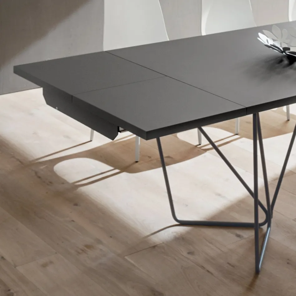 Mesa de jantar extensível até 280 cm em Fenix Made in Italy - Eolo Viadurini