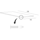 Mesa de jantar extensível até 280 cm em Fenix Made in Italy - Eolo Viadurini