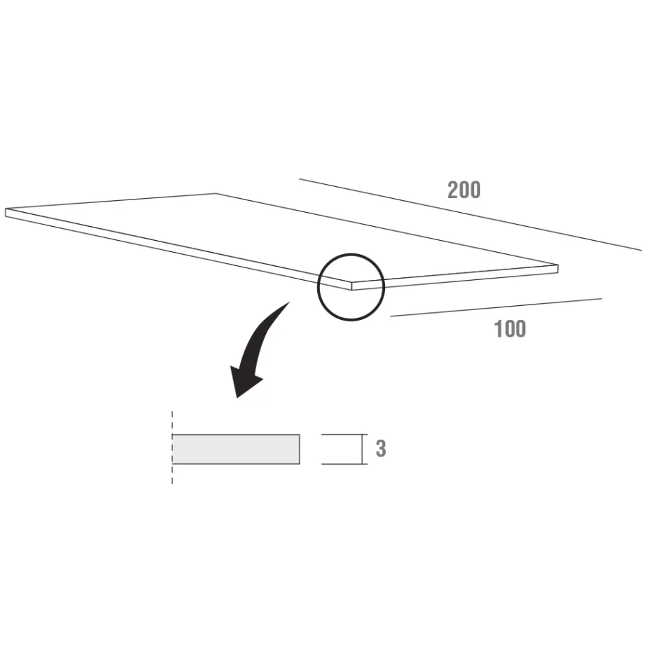 Mesa de jantar extensível até 280 cm em Fenix Made in Italy - Eolo Viadurini