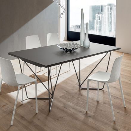 Mesa de jantar extensível até 280 cm em Fenix Made in Italy - Eolo Viadurini