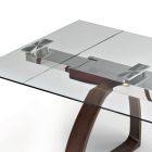 Mesa de Jantar Extensível até 280 cm em Vidro Made in Italy - Antimo Viadurini