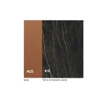 Mesa de jantar extensível até 280 ou 298 cm em cerâmica e metal - Revia Viadurini