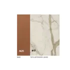 Mesa de jantar extensível até 280 ou 298 cm em cerâmica e metal - Revia Viadurini