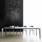 Mesa de Jantar Extensível Até 290 cm em Cristal Made in Italy - Polonio Viadurini