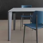 Mesa de Jantar Extensível Até 290 cm em Cristal Made in Italy - Polonio Viadurini
