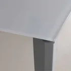 Mesa de Jantar Extensível Até 290 cm em Cristal Made in Italy - Polonio Viadurini