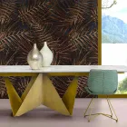 Mesa de Jantar Extensível Até 294 cm em Grés Mármore Made in Italy - Macro Viadurini