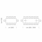 Mesa de Jantar Extensível até 300 cm em Laminado Made in Italy - Grotta Viadurini