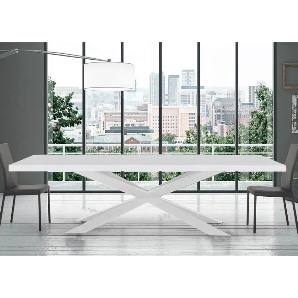 Mesa de Jantar Extensível até 300 cm em Laminado Made in Italy - Grotta Viadurini