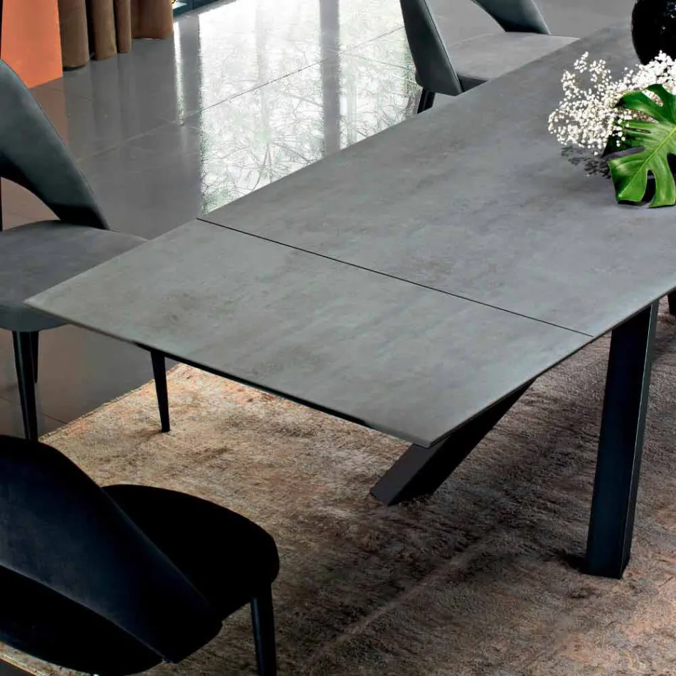 Mesa de Jantar Extensível até 300 cm em Laminado Made in Italy - Settimmio Viadurini