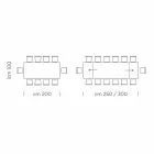 Mesa de Jantar Extensível até 300 cm em Laminado Made in Italy - Settimmio Viadurini