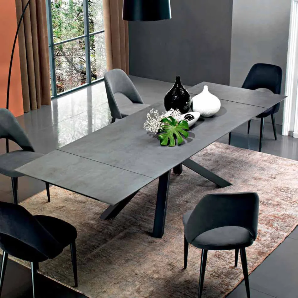 Mesa de Jantar Extensível até 300 cm em Laminado Made in Italy - Settimmio Viadurini