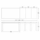 Mesa Extensível de Jantar Até 310 cm em Cerâmica Made in Italy - Pitagora Viadurini
