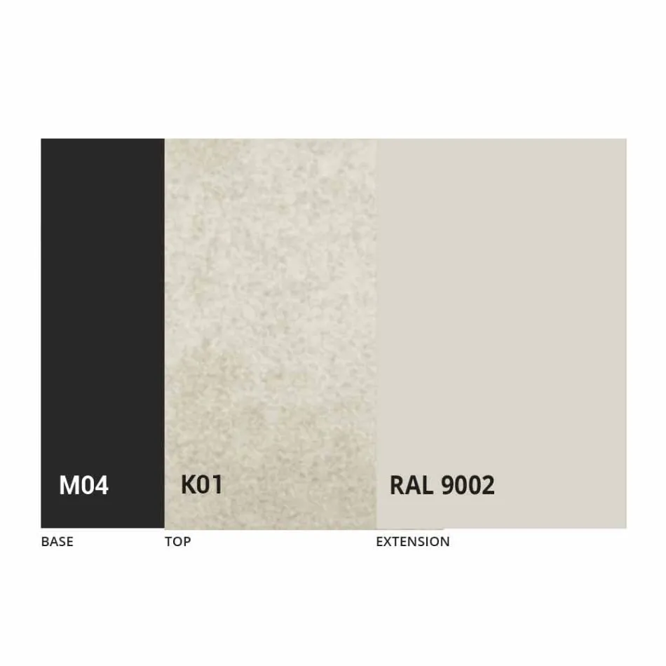 Mesa Extensível de Jantar Até 310 cm em Cerâmica Made in Italy - Pitagora Viadurini