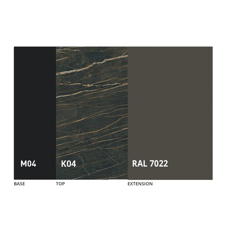 Mesa Extensível de Jantar Até 310 cm em Cerâmica Made in Italy - Pitagora Viadurini