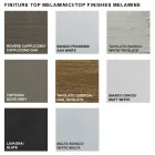 Mesa de jantar extensível até 310 cm em melamina Fabricado na Itália - Anos Setenta Viadurini