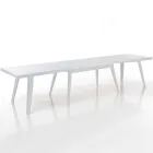 Mesa de Jantar Extensível Até 315 cm em Mdf e Madeira Maciça - Paolo Viadurini