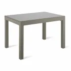 Mesa de Jantar Extensível Até 350 cm em Vidro Melamina e Metal - Meryl Viadurini