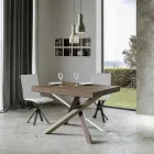 Mesa de jantar extensível até 440 cm de design Made in Italy - Rally Viadurini