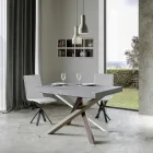 Mesa de jantar extensível até 440 cm de design Made in Italy - Rally Viadurini
