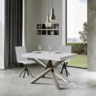 Mesa de jantar extensível até 440 cm de design Made in Italy - Rally Viadurini