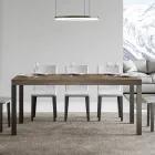 Mesa de Jantar Extensível até 440 cm em Madeira e Ferro Made in Italy - Foxy Viadurini