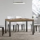 Mesa de Jantar Extensível até 440 cm em Madeira e Ferro Made in Italy - Foxy Viadurini