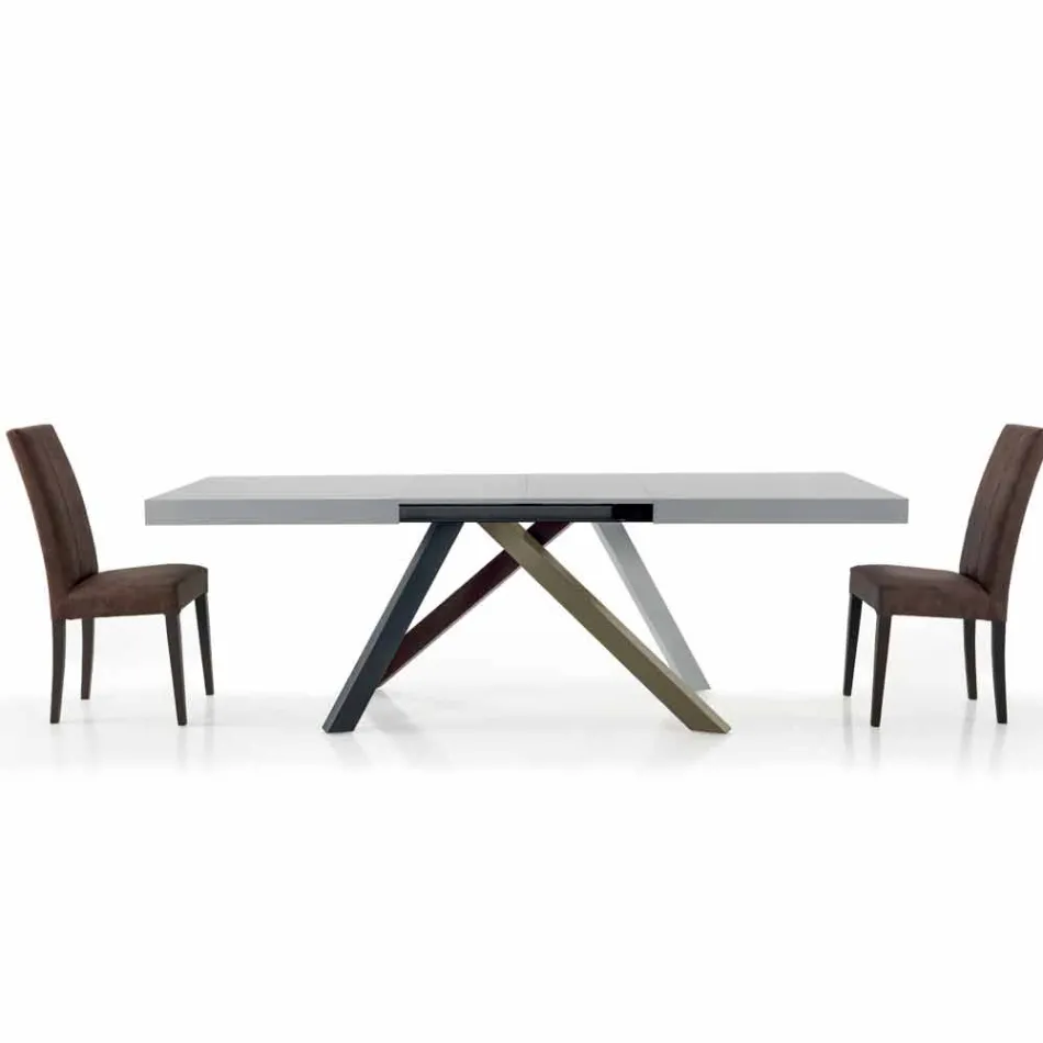 Mesa de jantar extensível até 450 cm em laminado Made in Italy - Salentino Viadurini